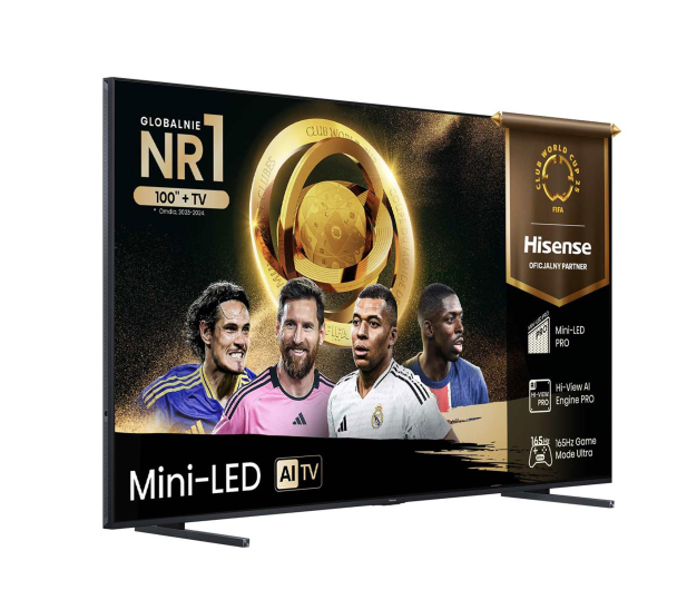 HISENSE 100U8Q 100" Mini LED 165 Hz 4K Dolby Vison Atmos - 1338857 - zdjęcie 2